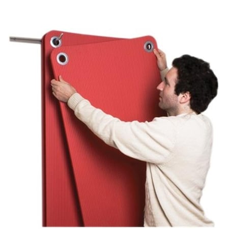 Fabrication Enterprises 32-1491 Cando Wall Mat Hanger - 10 Mat Capacity 32-1491